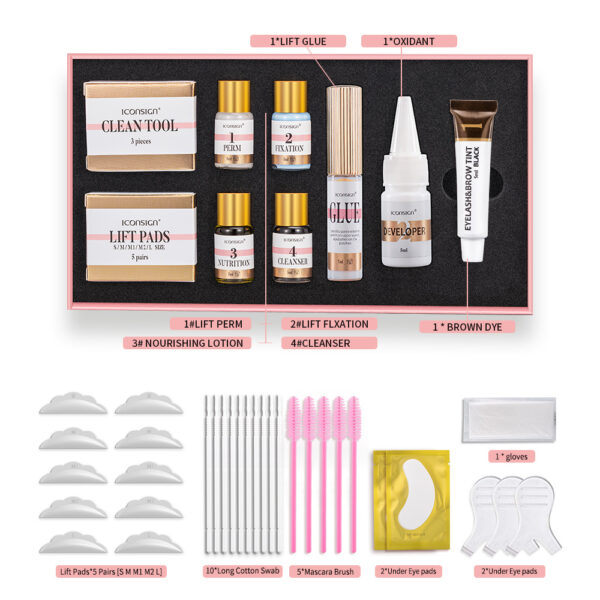 ICONSIGN Lash Lift EyeLash Eyebrow Dye Tint Kit Lashes Perm Set Brow Lamination Makeup Tools – Bild 9